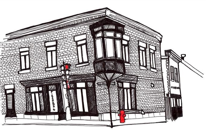Illustration du bâtiment de Pizzazorg
